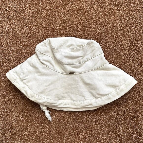 Scala Collezione Canvas Bucket Beach Sun Hat Adjustable Floppy Cotton White - Picture 3 of 9